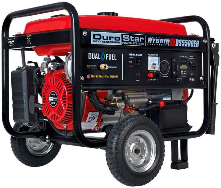 DuroStar DS5500EH Dual Fuel Portable Generator