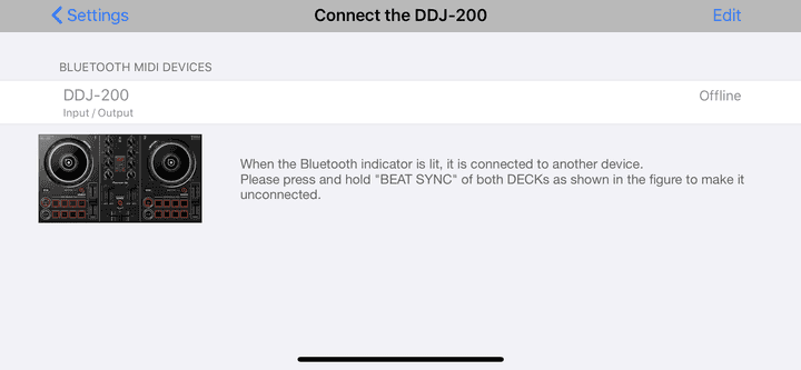 DDJ 200 Connecting the iPhone