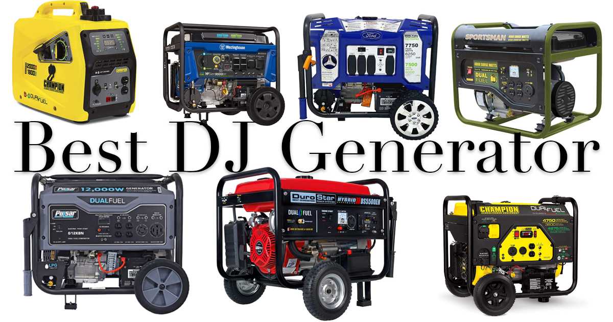 Best DJ Generator to power your DJ equipment